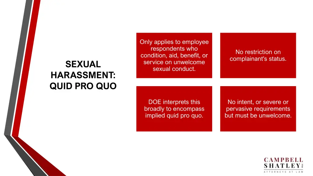 only applies to employee respondents