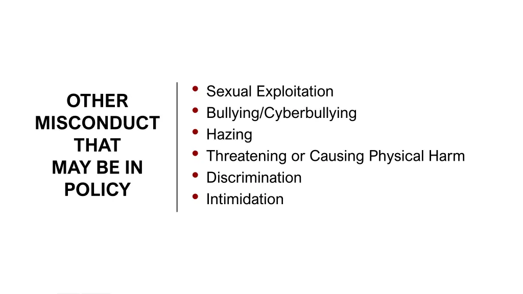 sexual exploitation bullying cyberbullying hazing