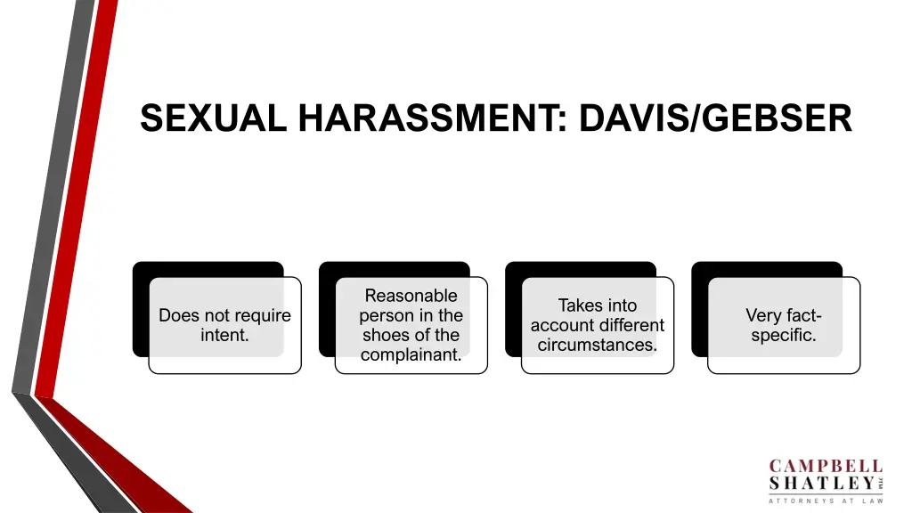 sexual harassment davis gebser