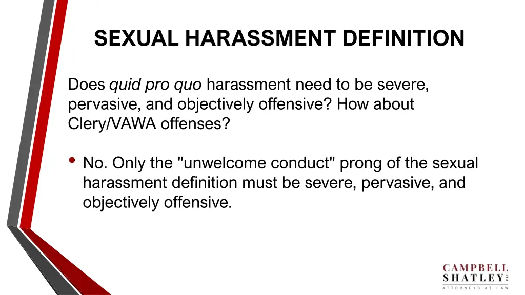 sexual harassment definition 1