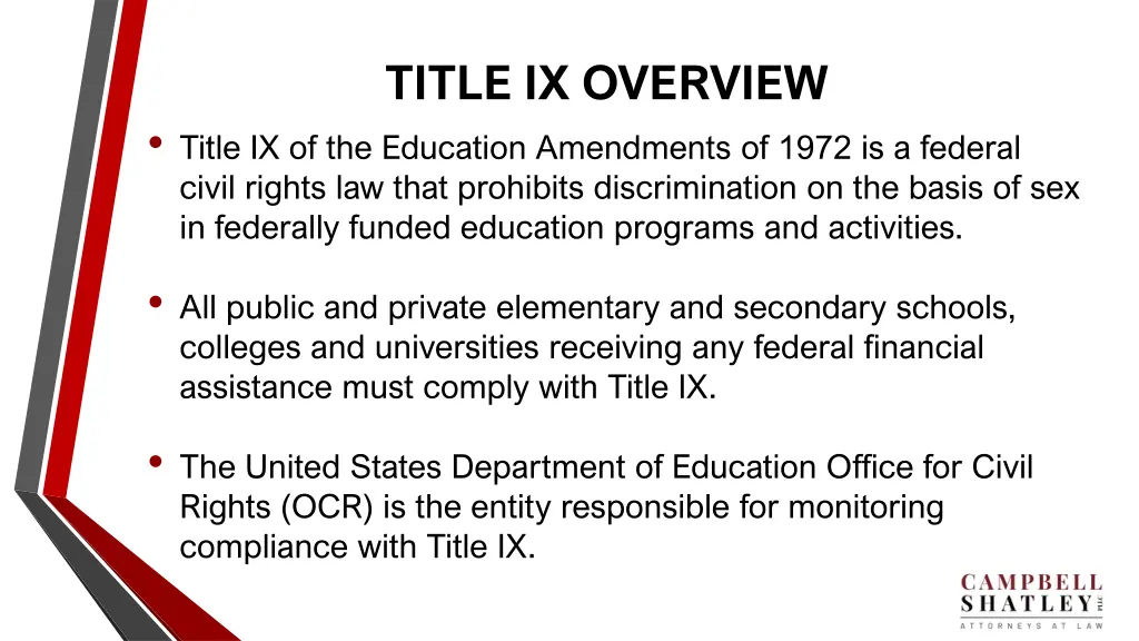 title ix overview