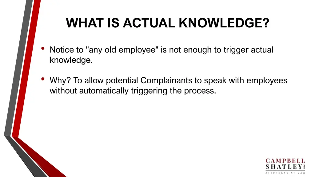 what is actual knowledge