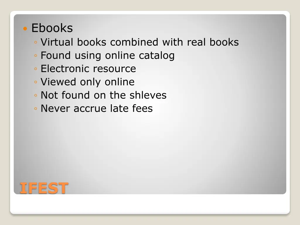 ebooks virtual books combined with real books