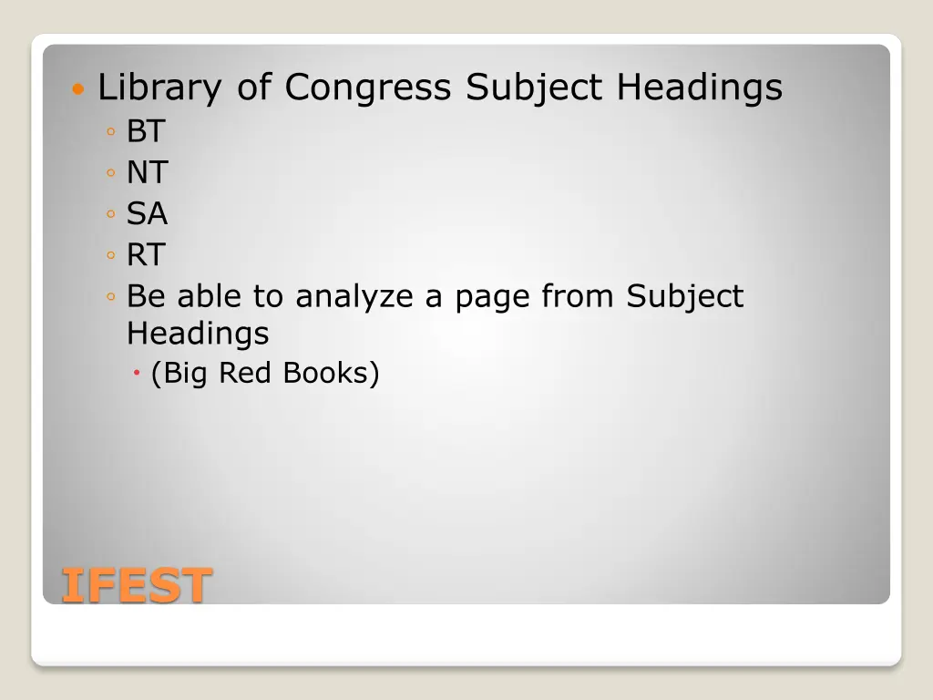 library of congress subject headings