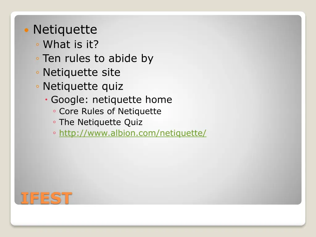 netiquette what is it ten rules to abide