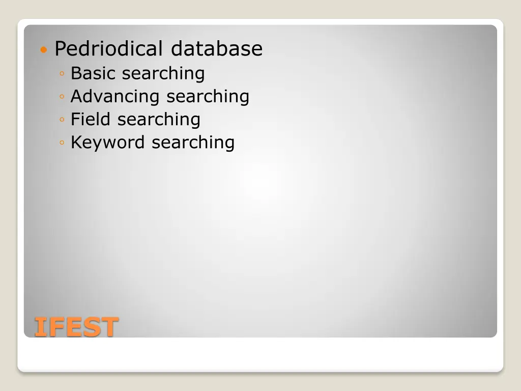 pedriodical database basic searching advancing