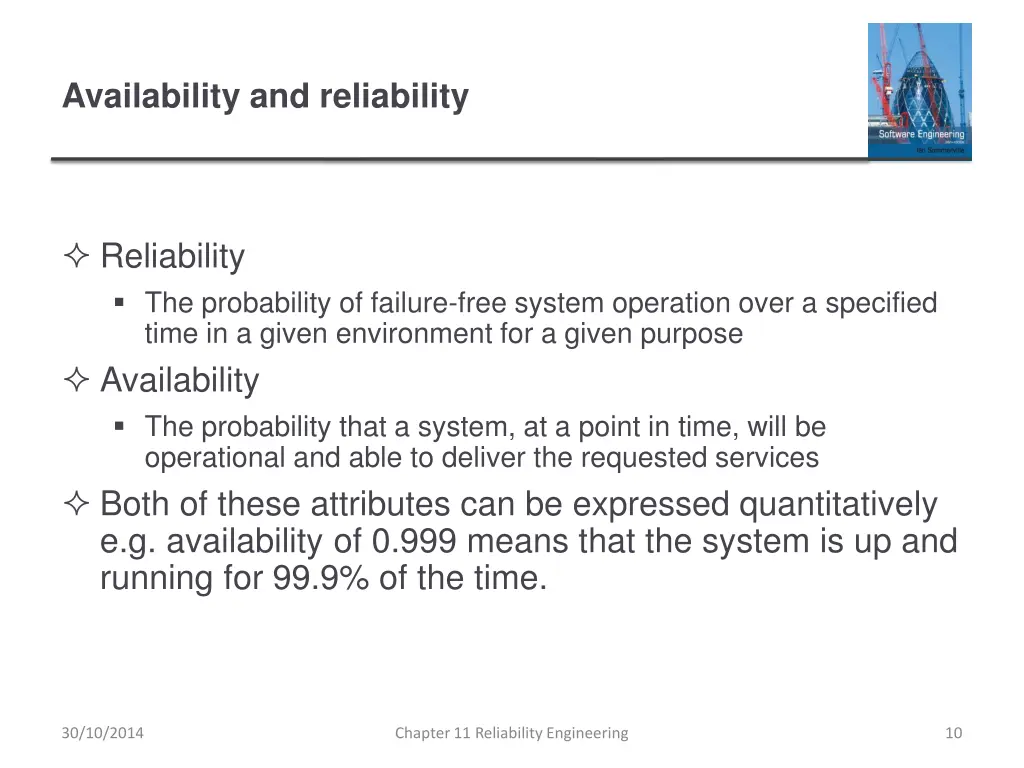 availability and reliability 1