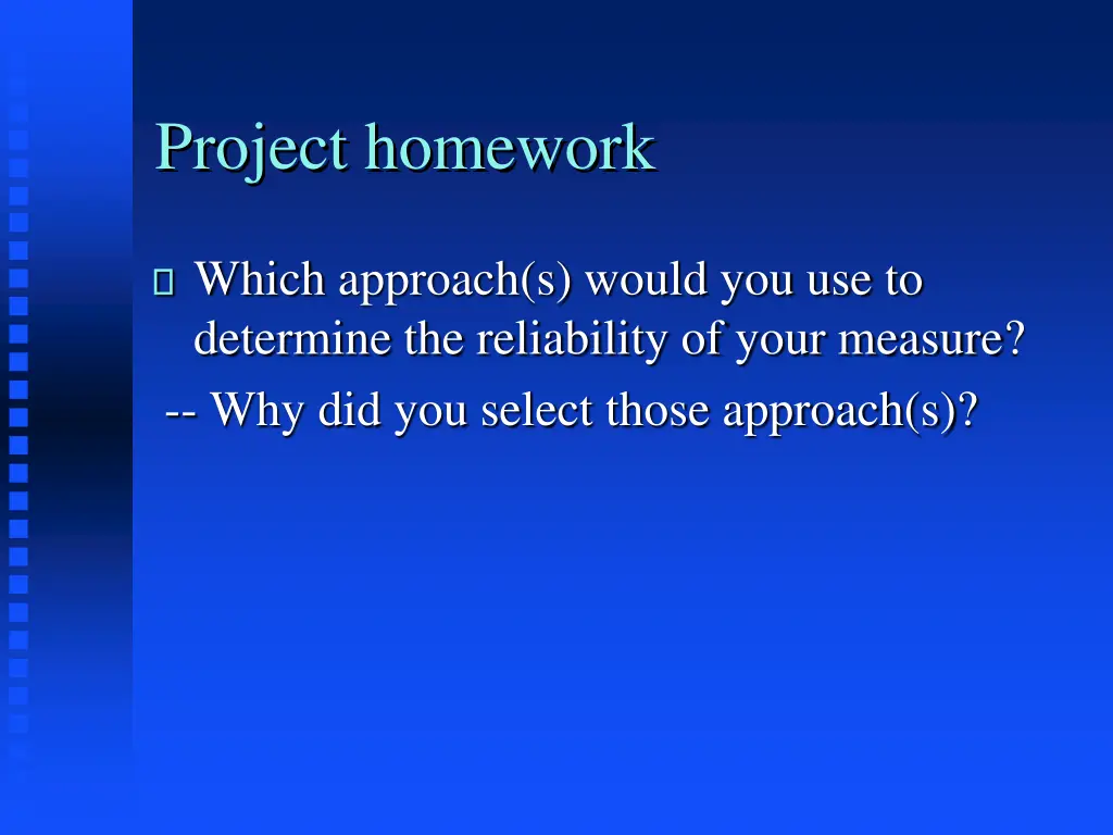 project homework
