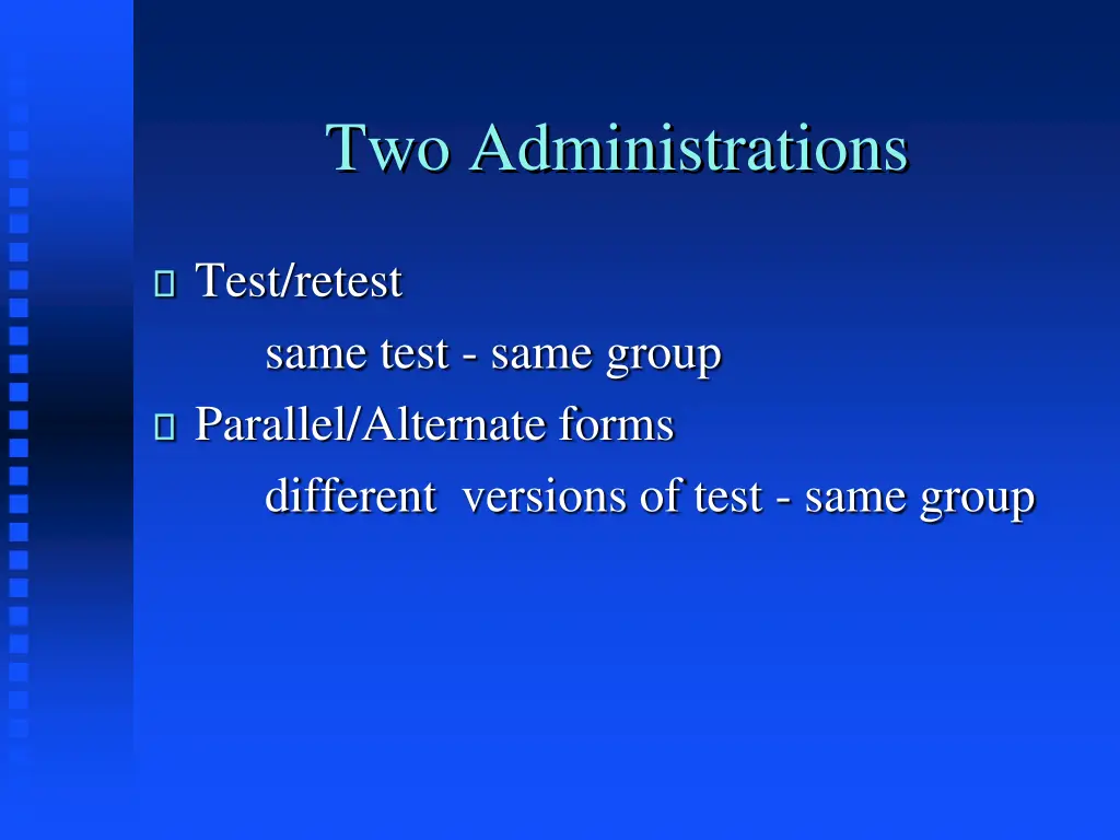 two administrations