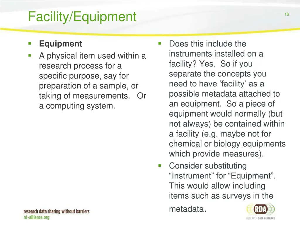 facility equipment 1