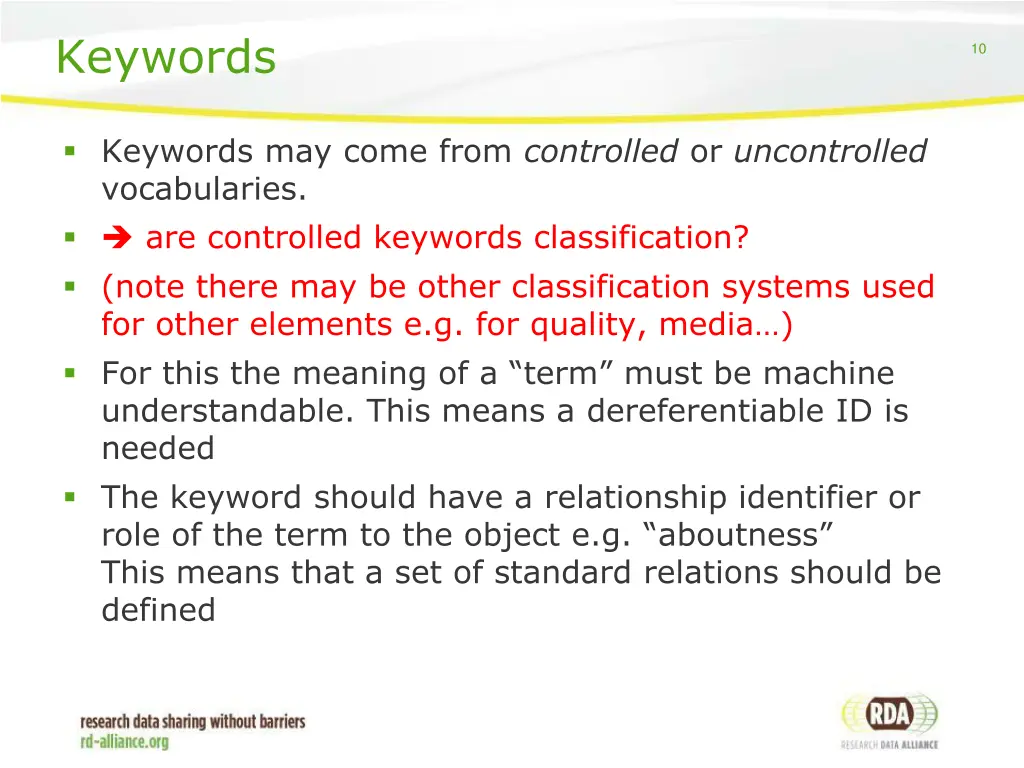 keywords