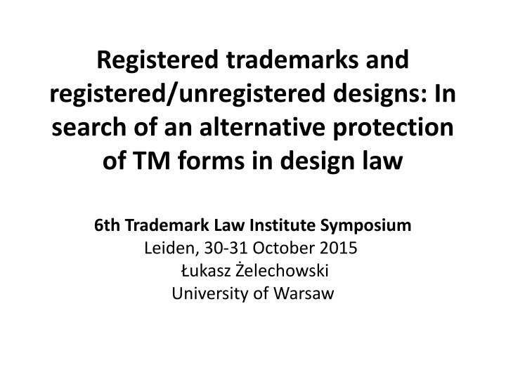 registered trademarks and registered unregistered