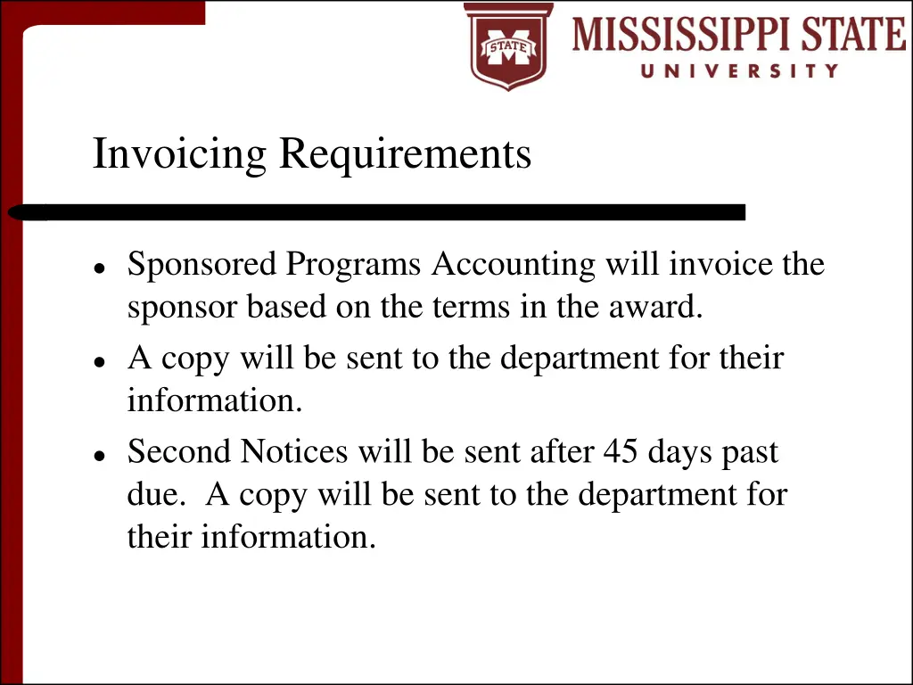 invoicing requirements