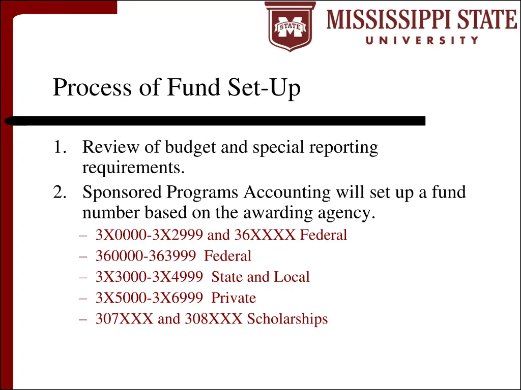 process of fund set up