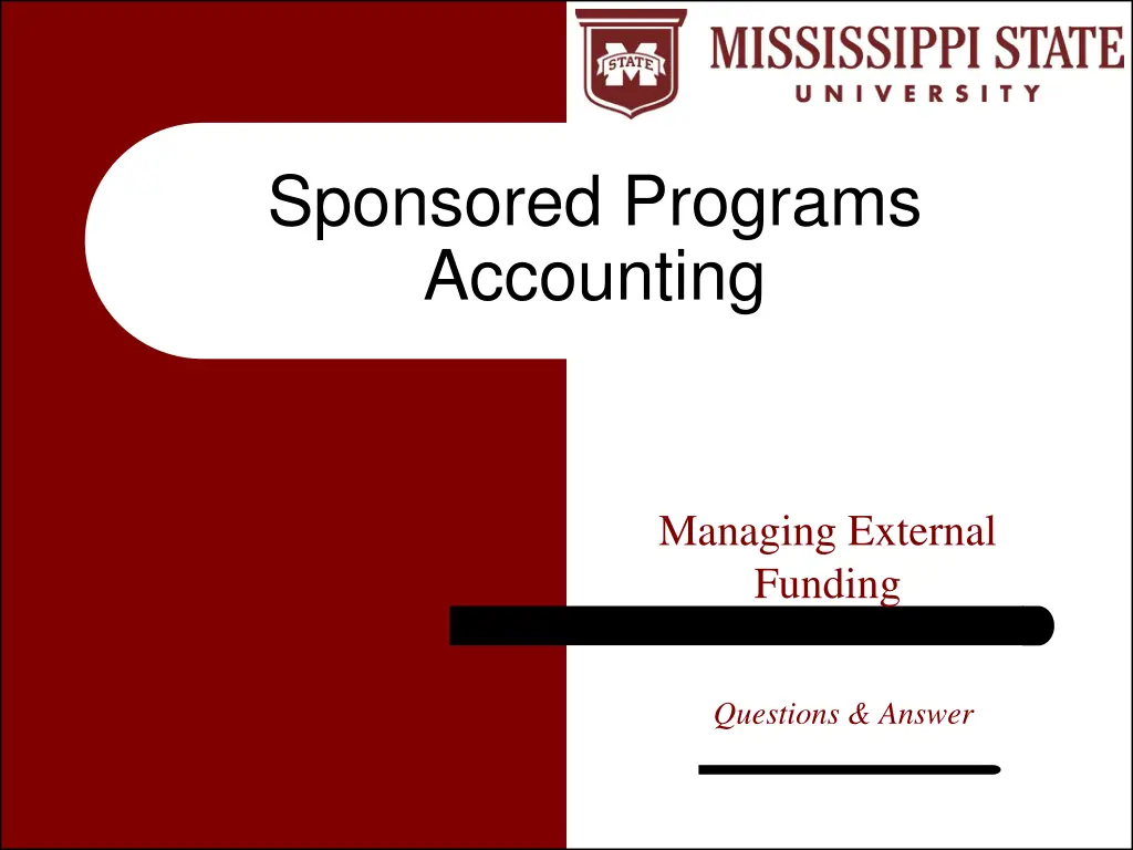 sponsored programs accounting 1
