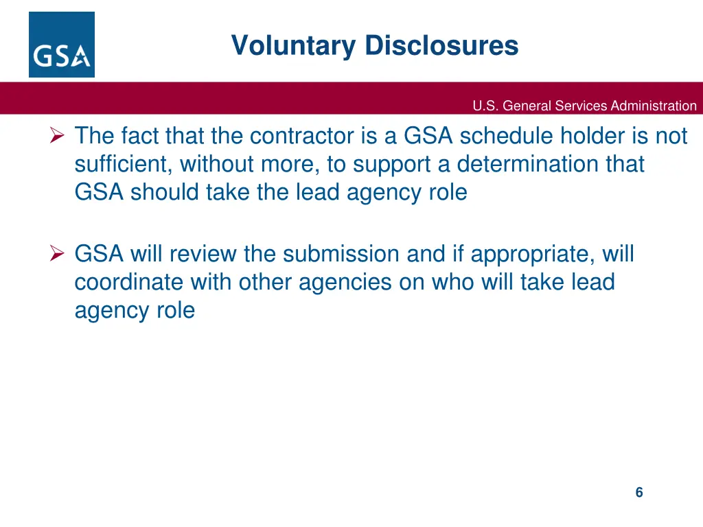 voluntary disclosures 2