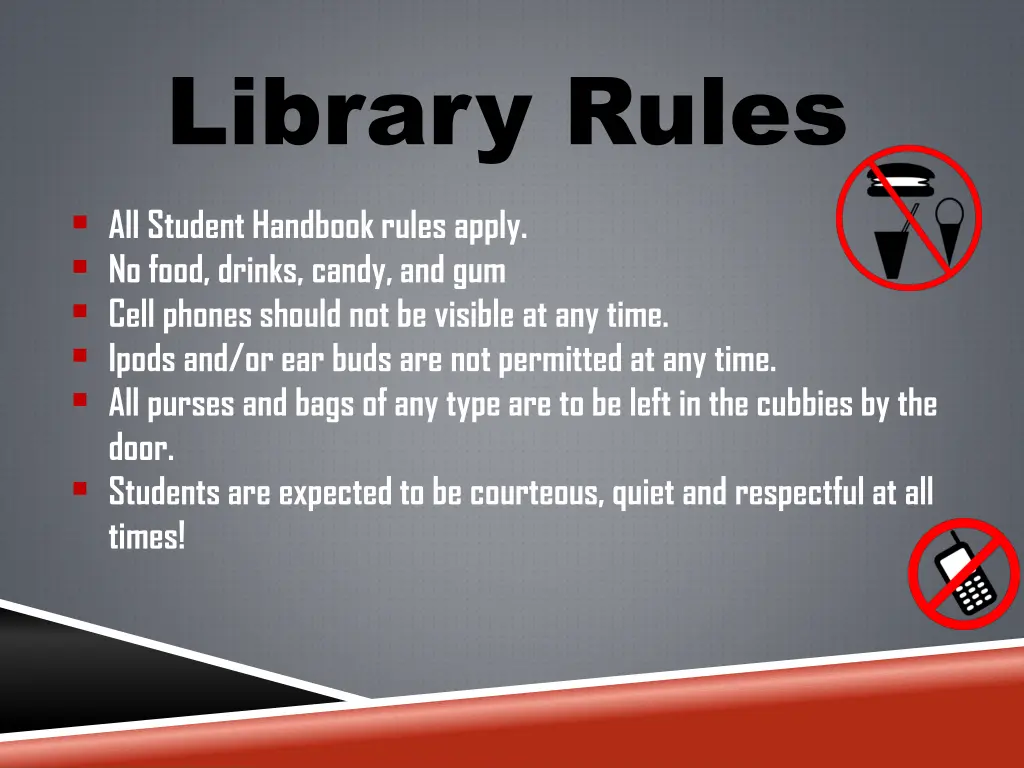 library rules