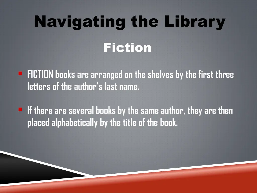 navigating the library fiction