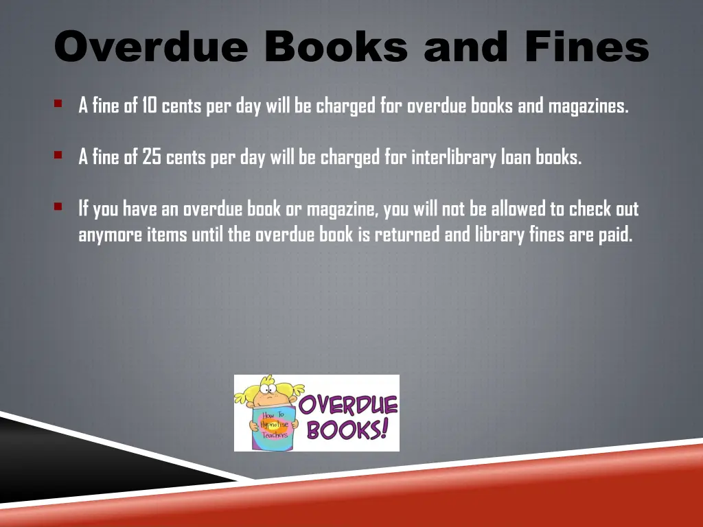 overdue books and fines
