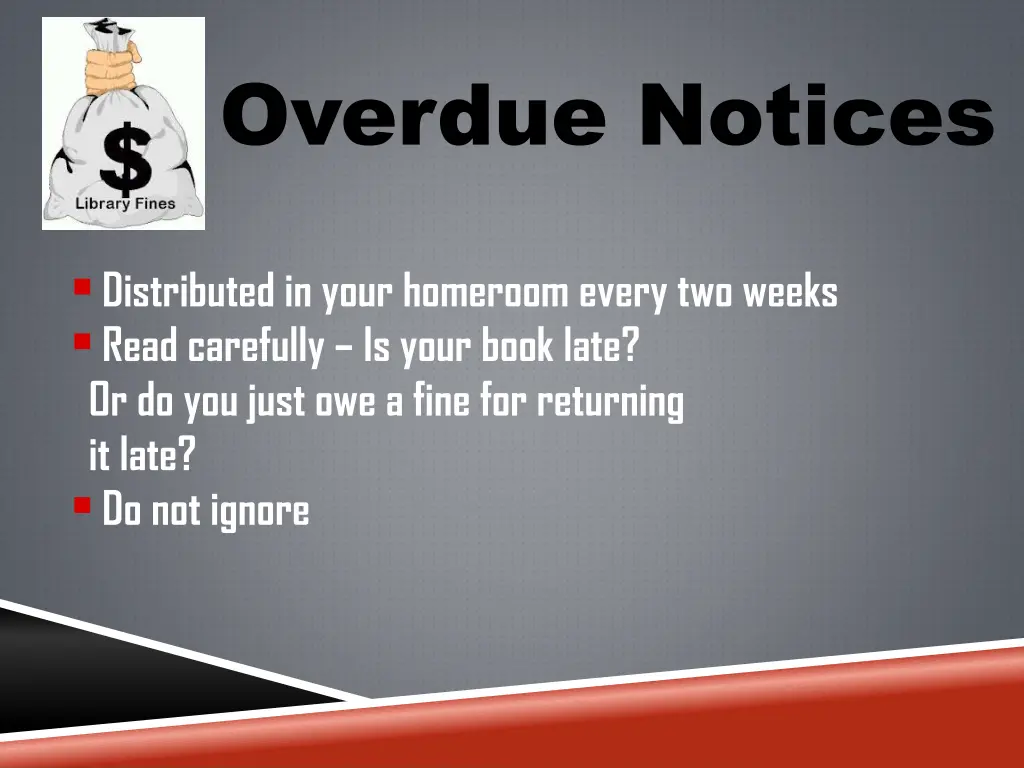 overdue notices