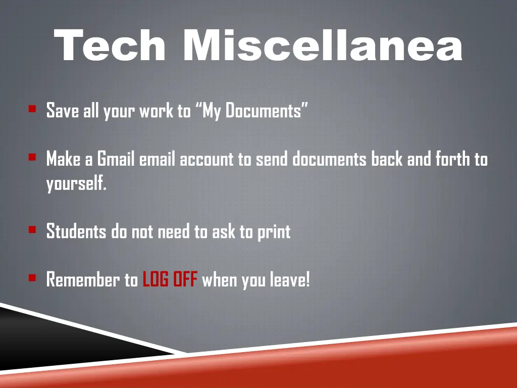tech miscellanea