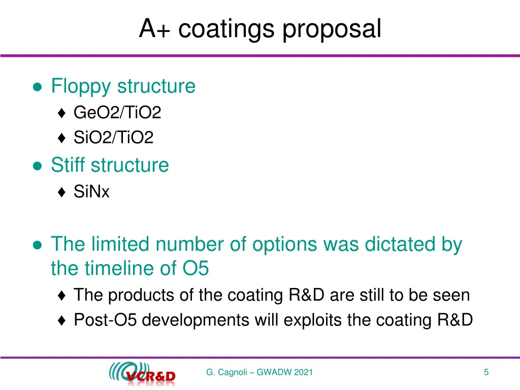 a coatings proposal