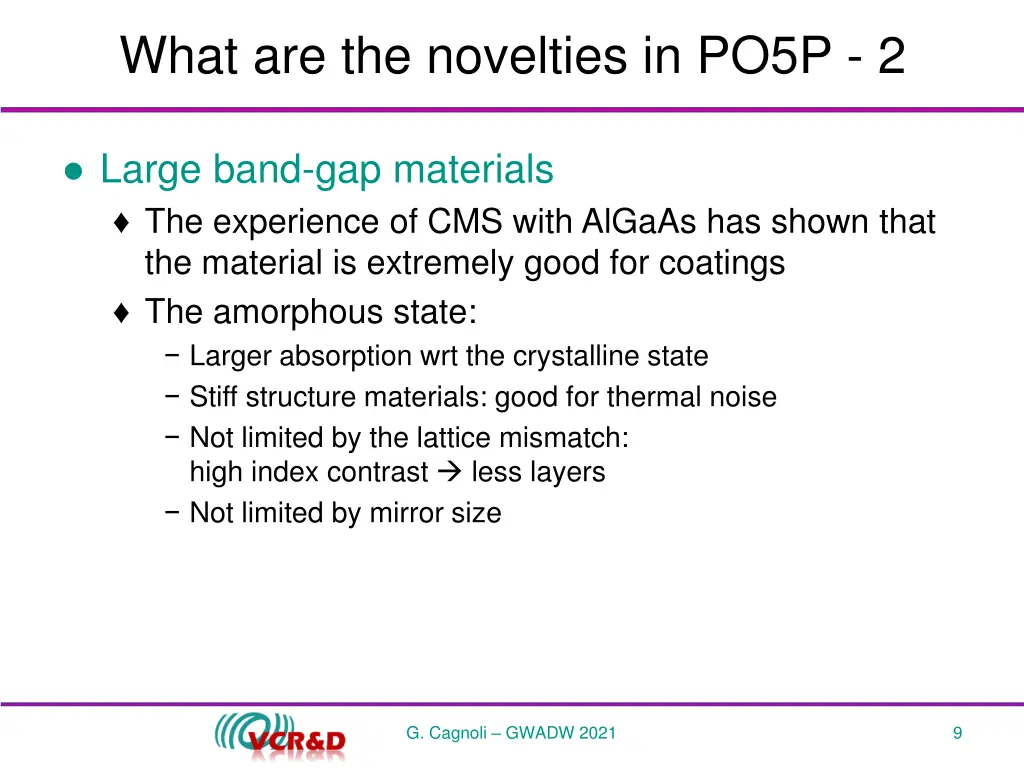 what are the novelties in po5p 2