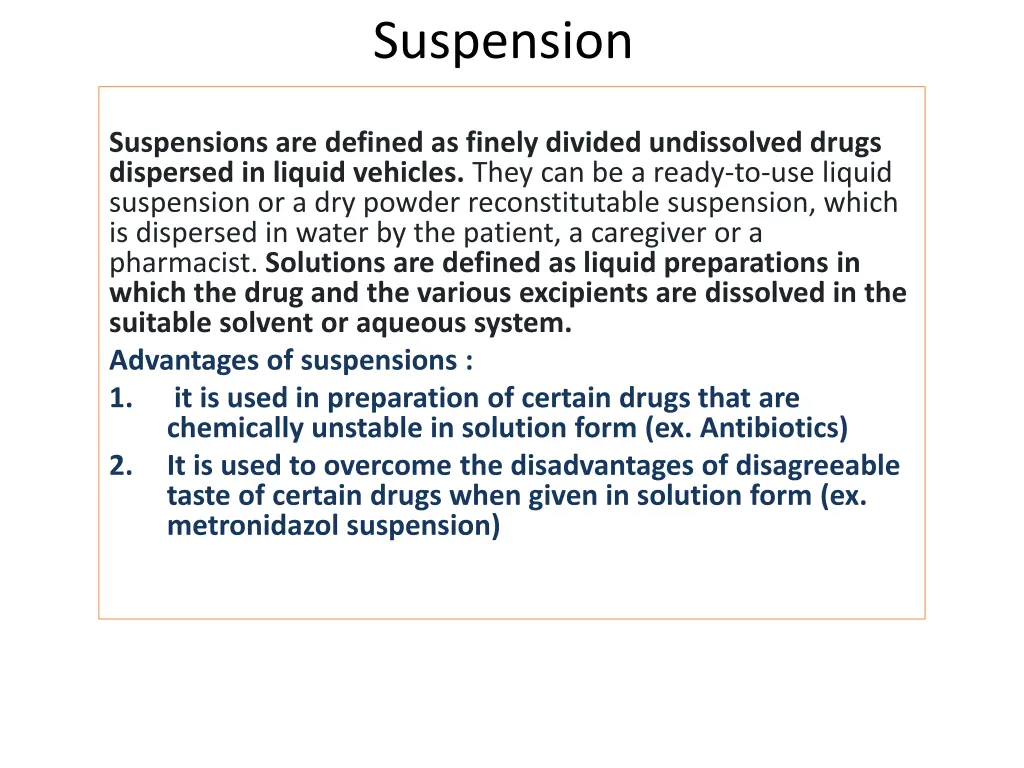 suspension