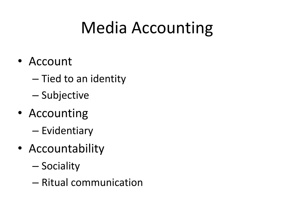 media accounting 1