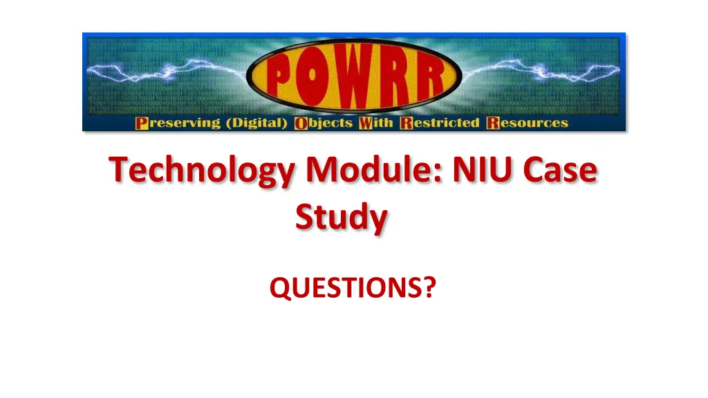 technology module niu case study