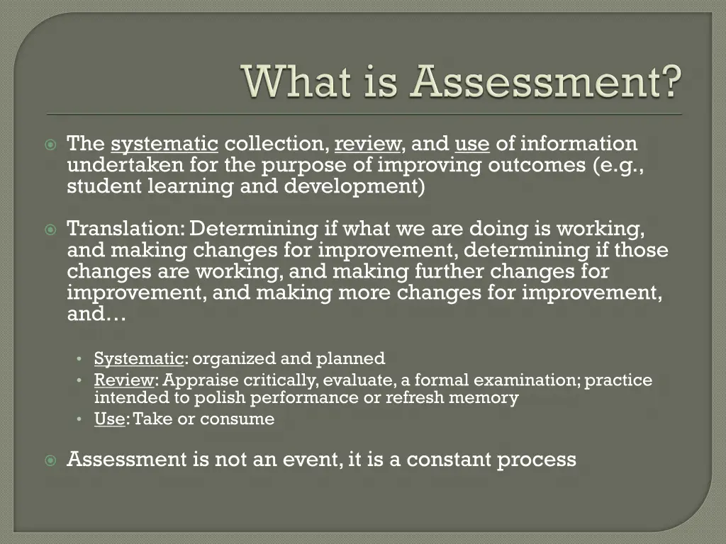 the systematic collection review