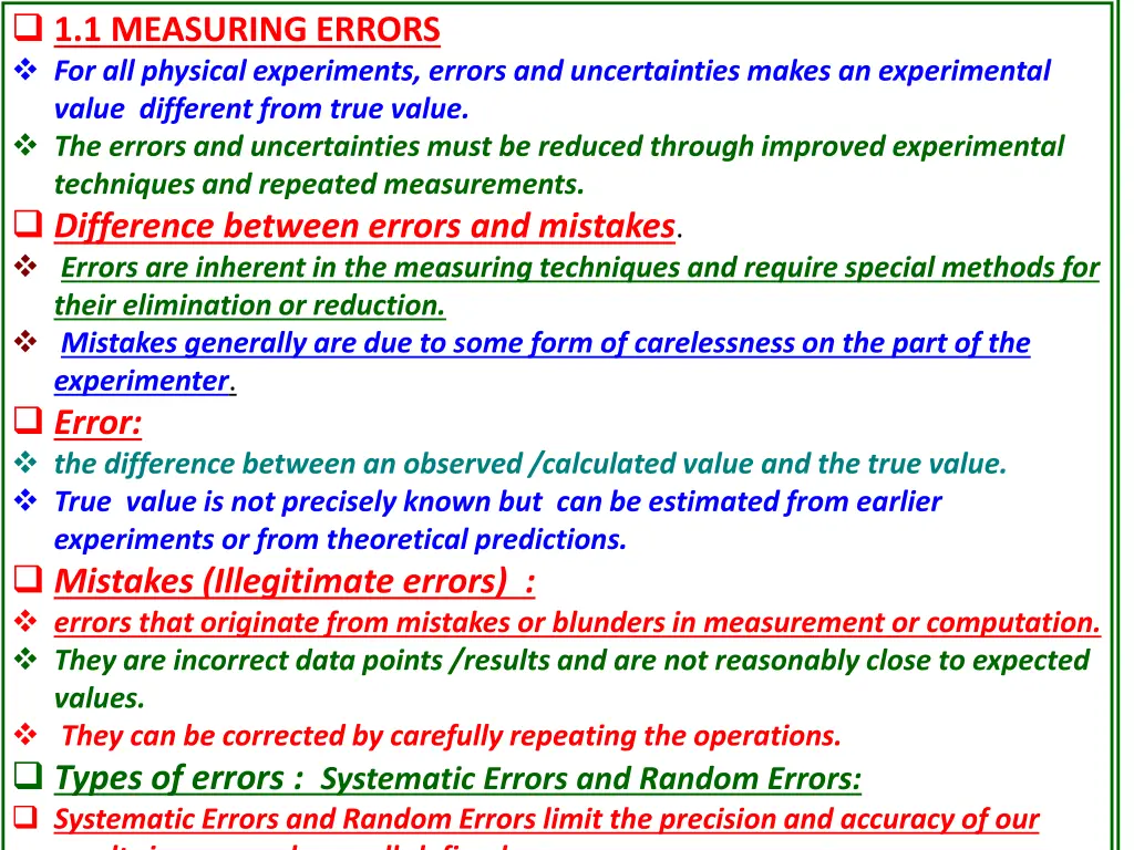 1 1 measuring errors for all physical experiments