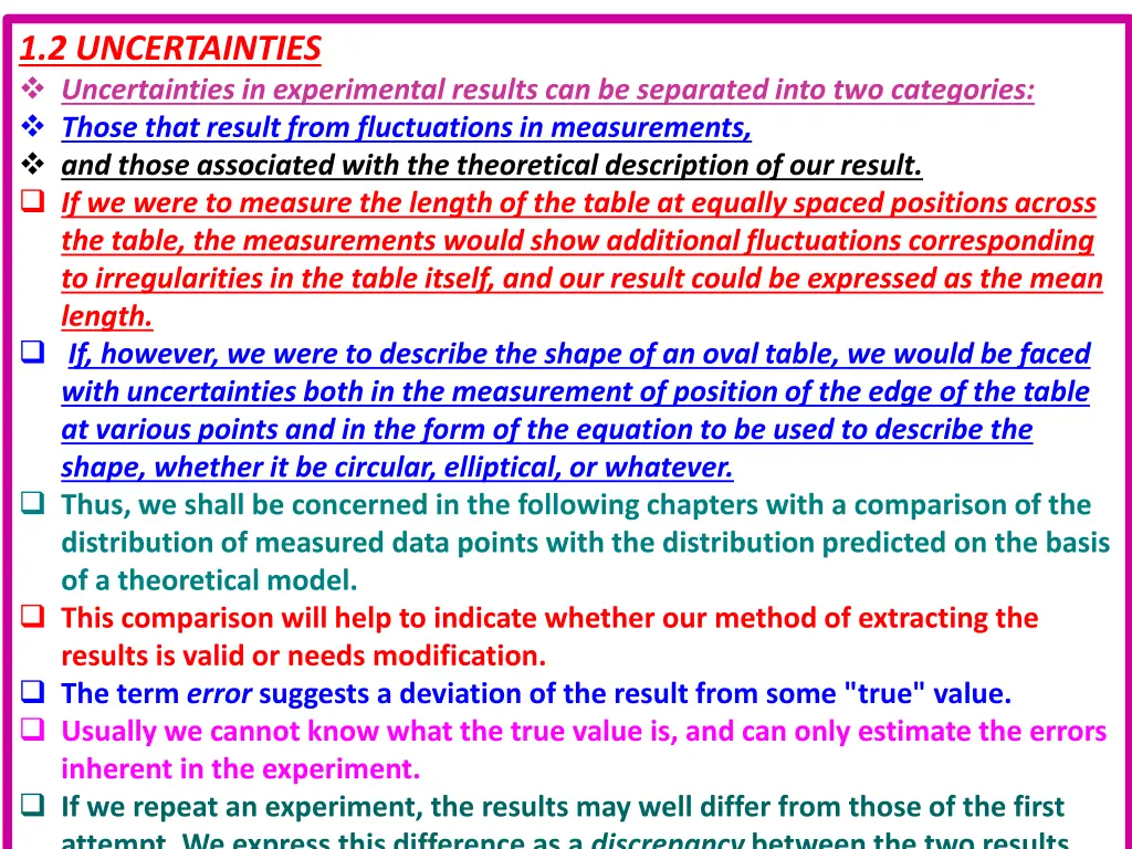 1 2 uncertainties uncertainties in experimental