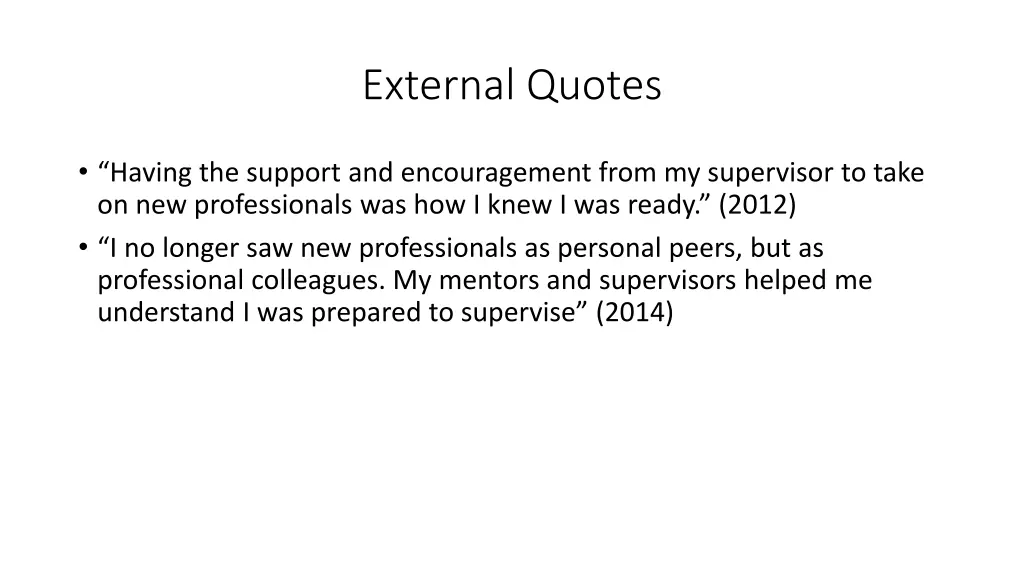 external quotes
