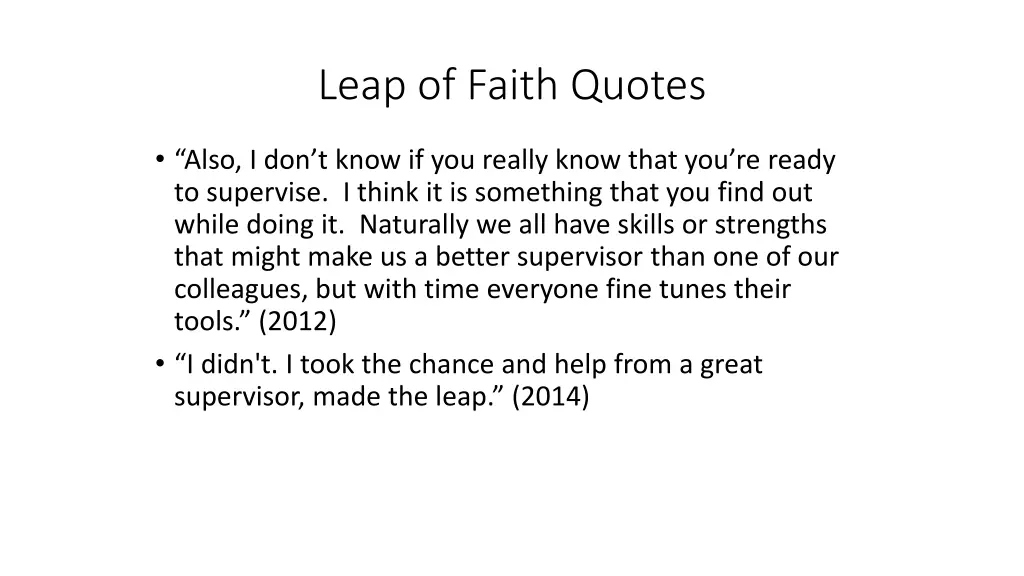 leap of faith quotes