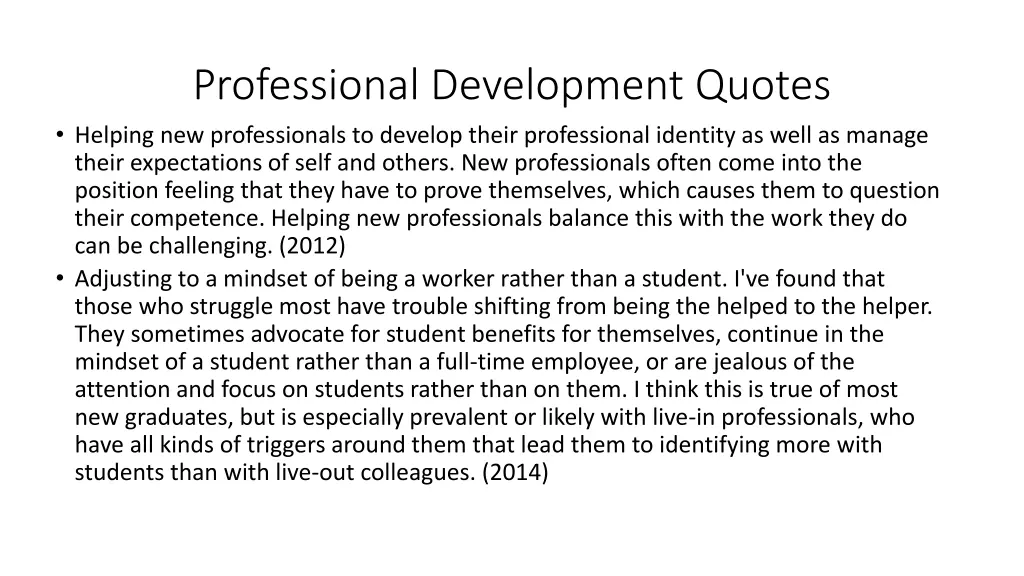 professional development quotes helping