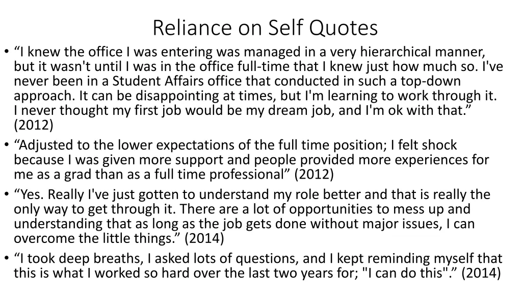 reliance on self quotes