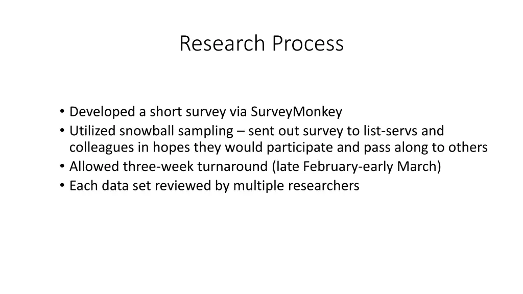research process