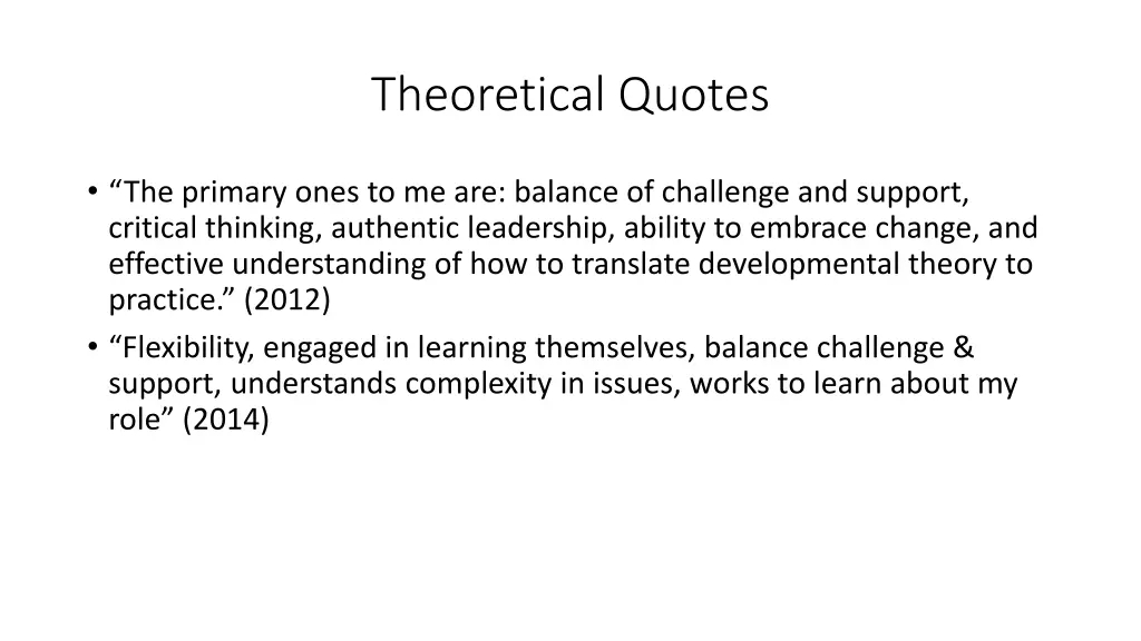 theoretical quotes