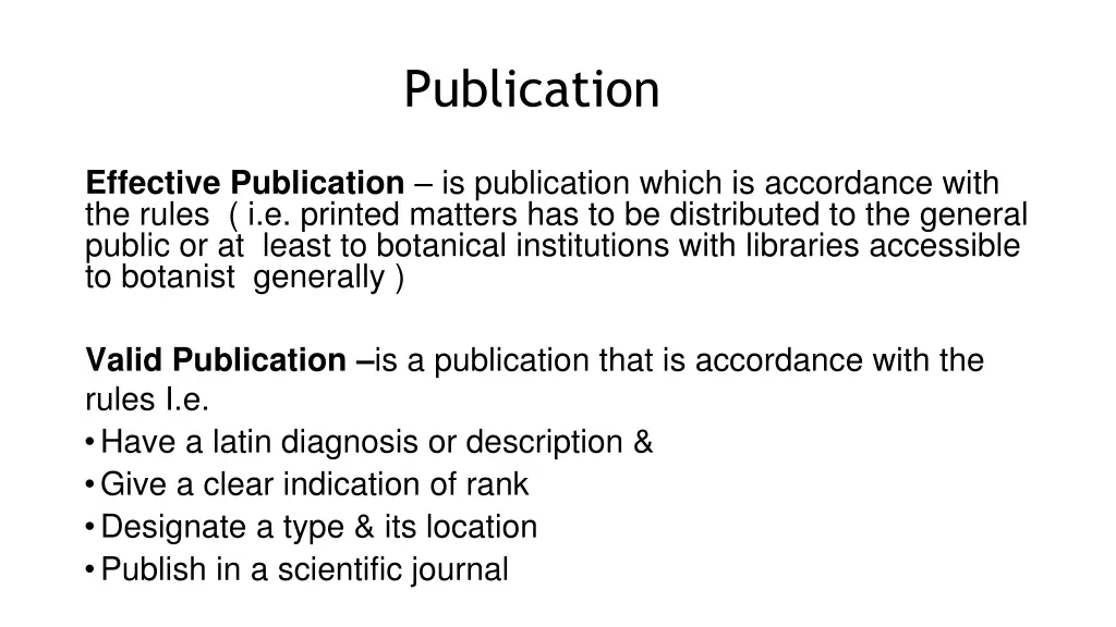 publication