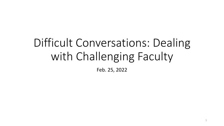 difficult conversations dealing with challenging