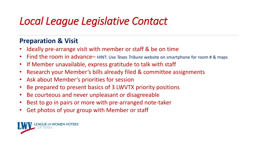 local league legislative contact local league