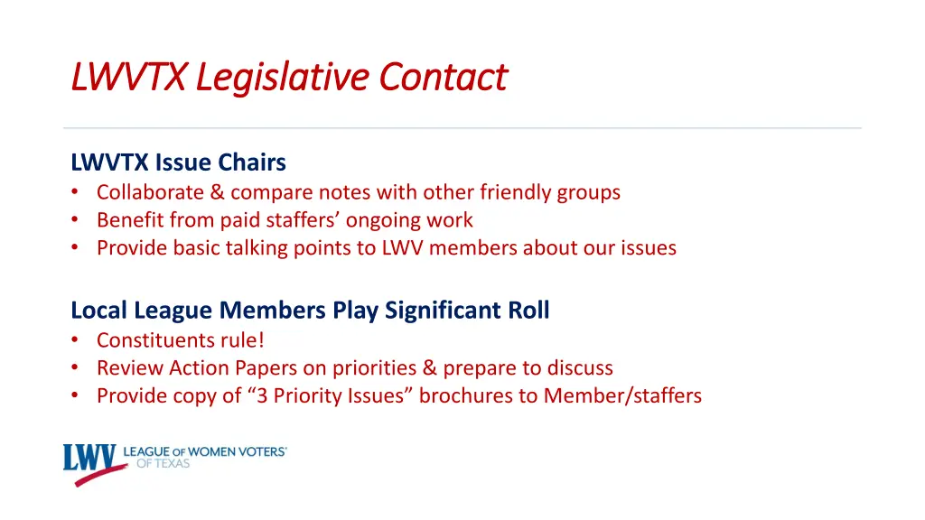 lwvtx legislative contact lwvtx legislative