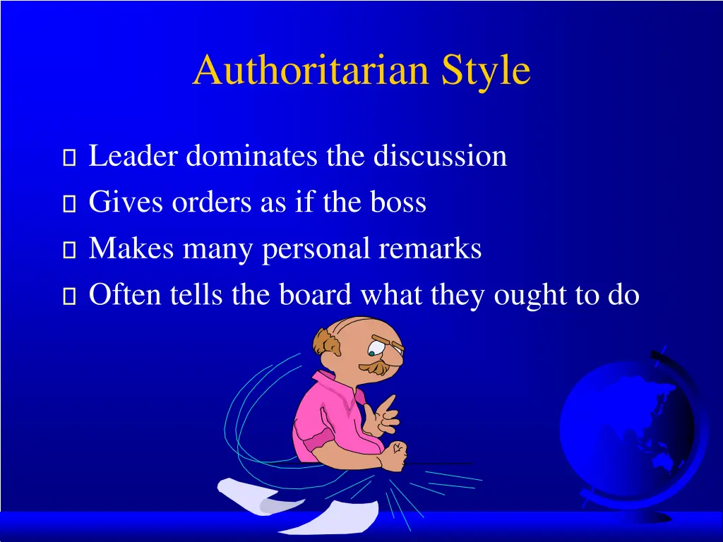 authoritarian style