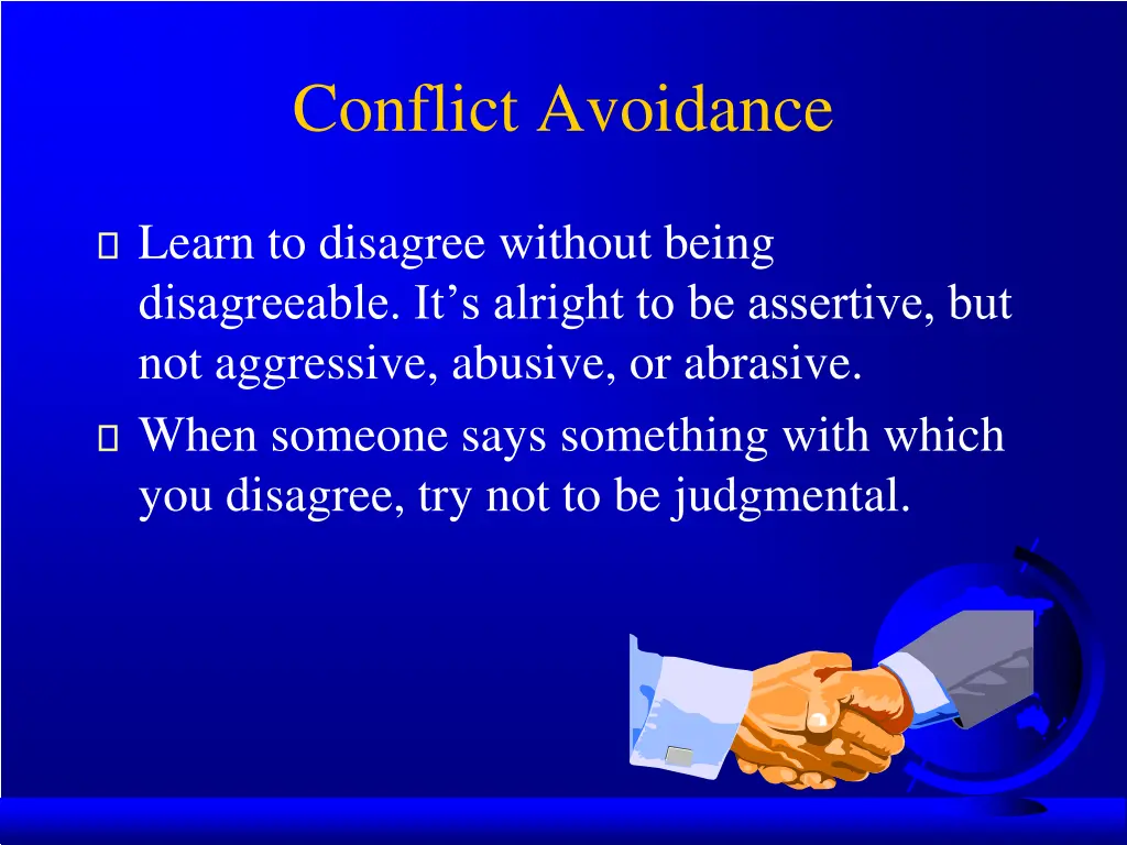 conflict avoidance