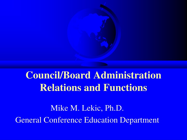 council board administration relations