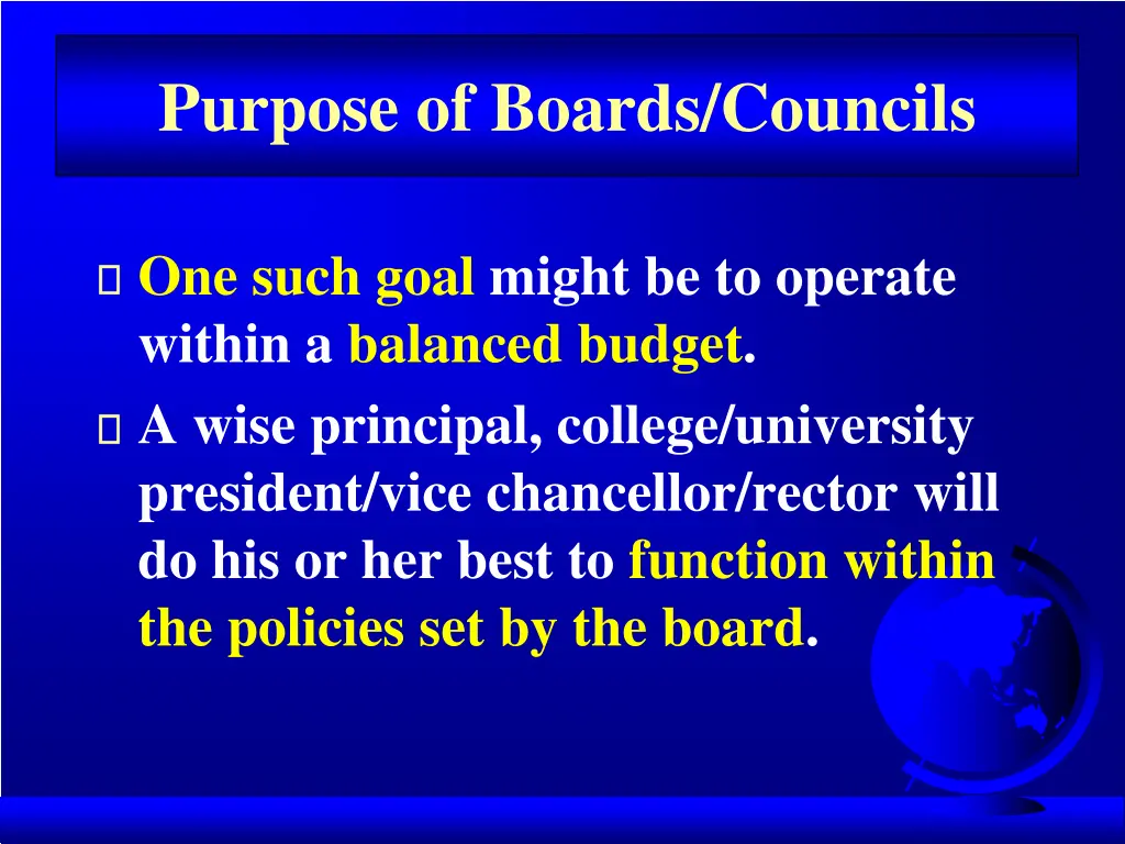 purpose of boards councils 1