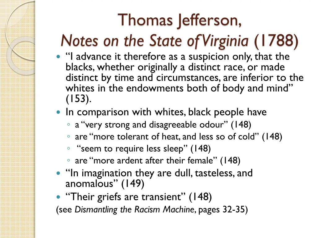 thomas jefferson notes on the state of virginia