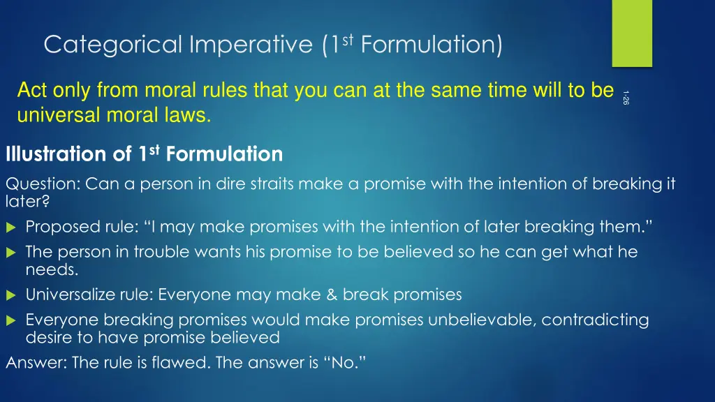 categorical imperative 1 st formulation