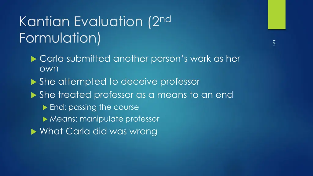 kantian evaluation 2 nd formulation